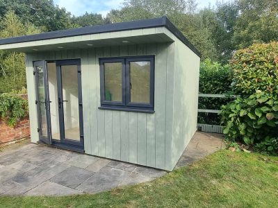 3-6mts x 3mts sage Millboard Garden Office