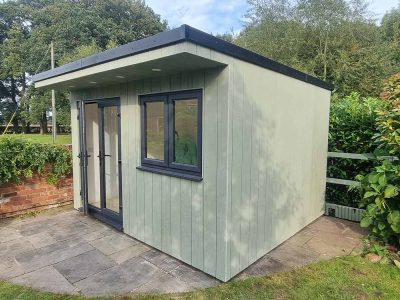 3-6mts x 3mts sage Millboard Garden Office