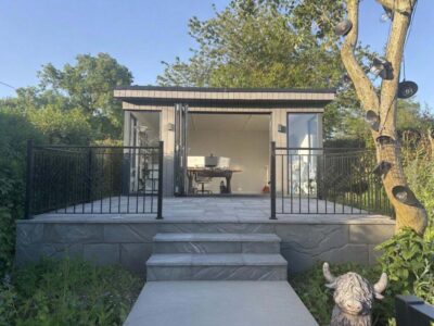 Composite Garden Office, Cladco, Light Grey